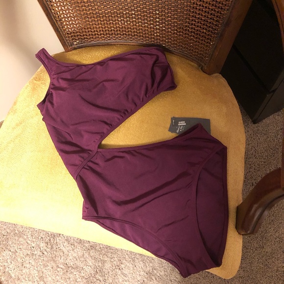 NWT Abercrombie and Fitch classic coverage burgundy swimsuit - Picture 7 of 12